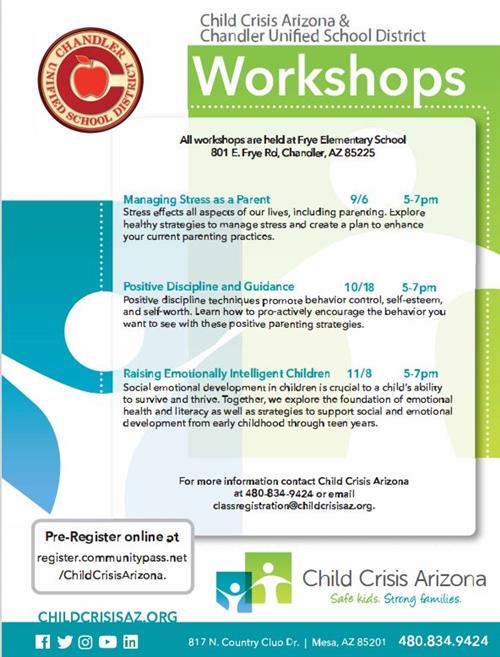 Updated Parent Workshops Flyer 